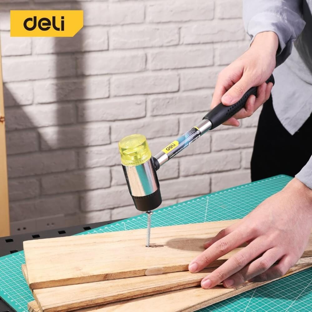 ค้อนยาง DELI DL5330-SL-01 30มม สีเหลือง_2